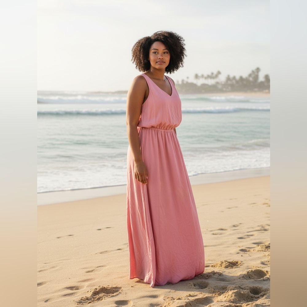 Show Me Your Mumu Medium Kendall Maxi Dress Rustic Mauve RM24 Bridesmaid